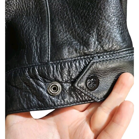 Wilsons Leather Jacket Womens Size Medium Thinsulate Lined Black Soft Leather - Picture 11 of 14